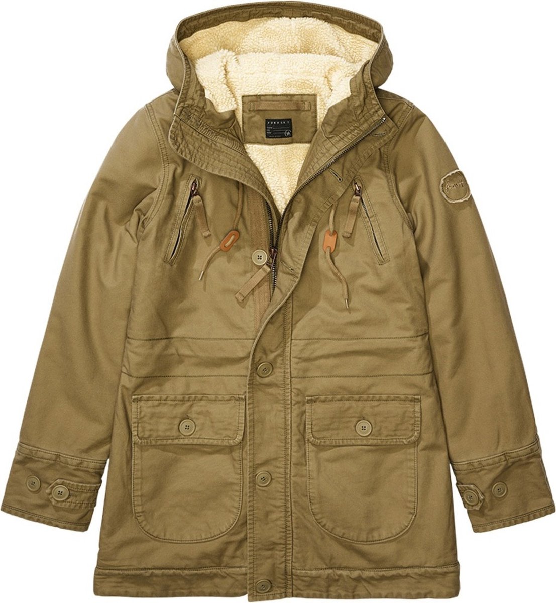 Forvert - Fiss Parka jas - S - Olijfgroen