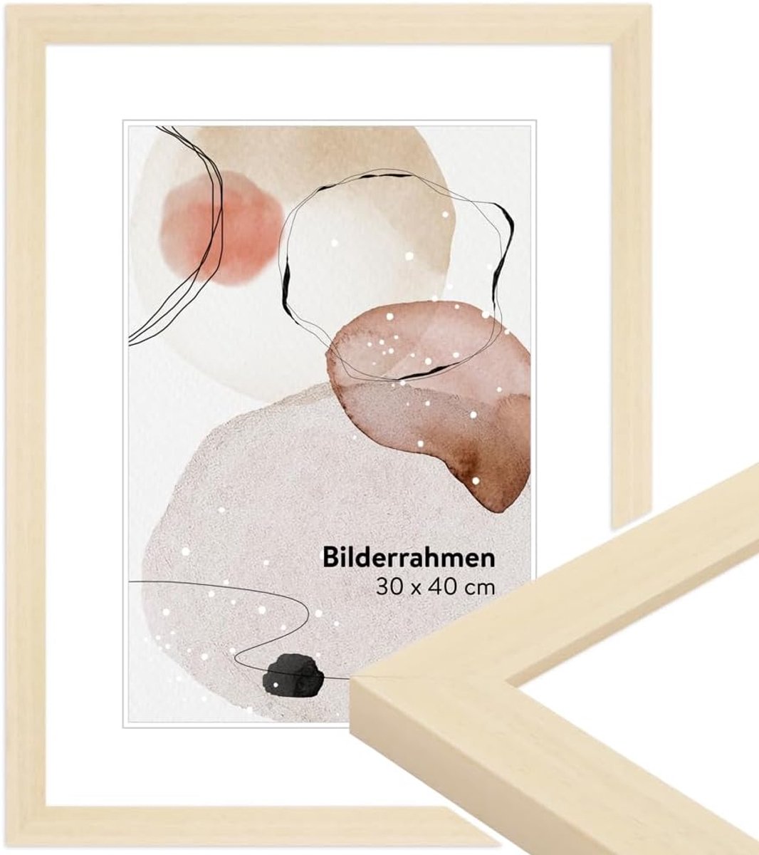 Fotolijst natuur hout, fotolijst 20x30 cm, frame modern stijl
