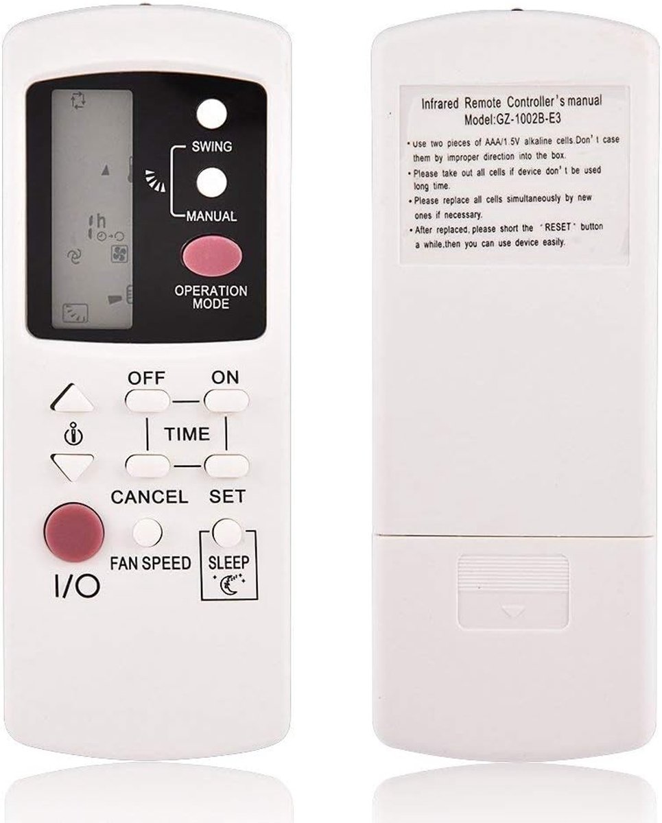 Vervangende afstandsbediening voor airconditioning, afstandsbediening, vervanging voor GZ-1002A-E3 GZ-1002B-E1