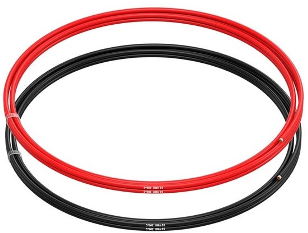 Siliconen Elektrische Draad - Vertind Koperkabel - Elektrische Reparaties - Flexibele Isolatie - 2 x 15 m - Rood Zwart