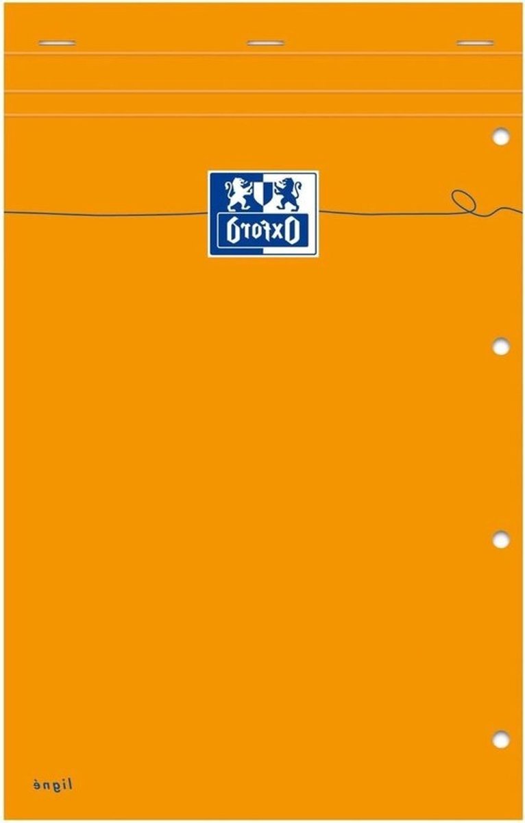 Schrijfblok A4+ - Notitieblok Lijn - Notities Maken - Geperforeerde Pagina's - 80 Vel - Geel