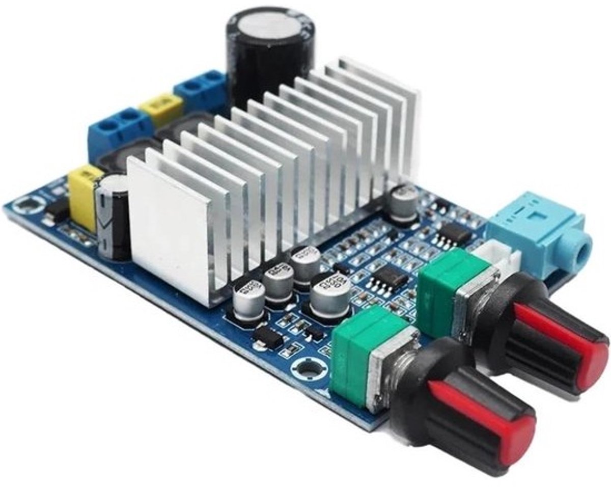 Subwoofer Versterker Board - Audio Versterker - Home Theater - 100W Bass Uitgang - DC12-24V - Zwart