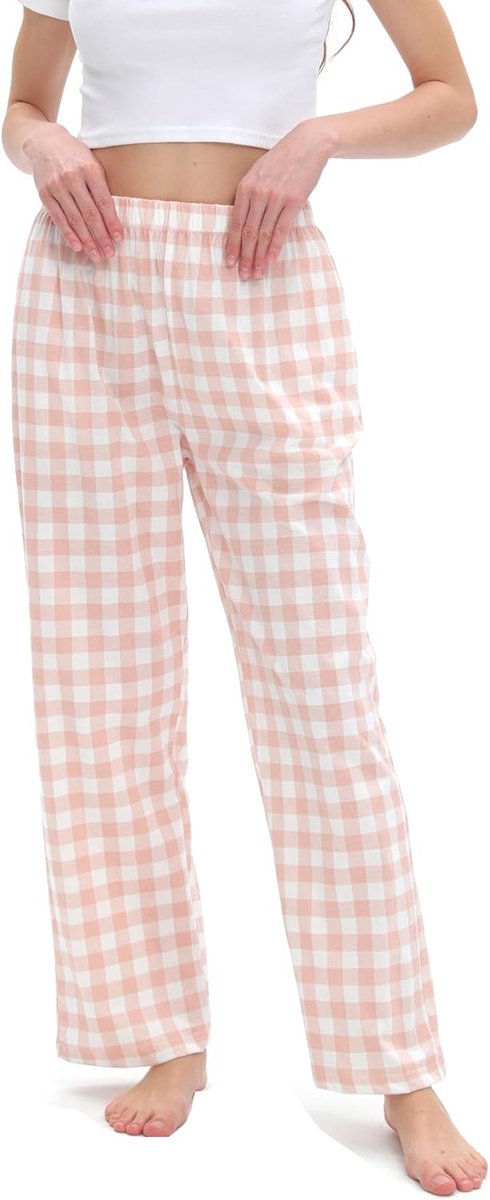 Pyjama Bottoms Broek, Comfortabele Katoen Lounge Broek, Plaid Pj Broeken, Vrouwen Lounge Wear, Vrouwen Nachtkleding Broek Broek