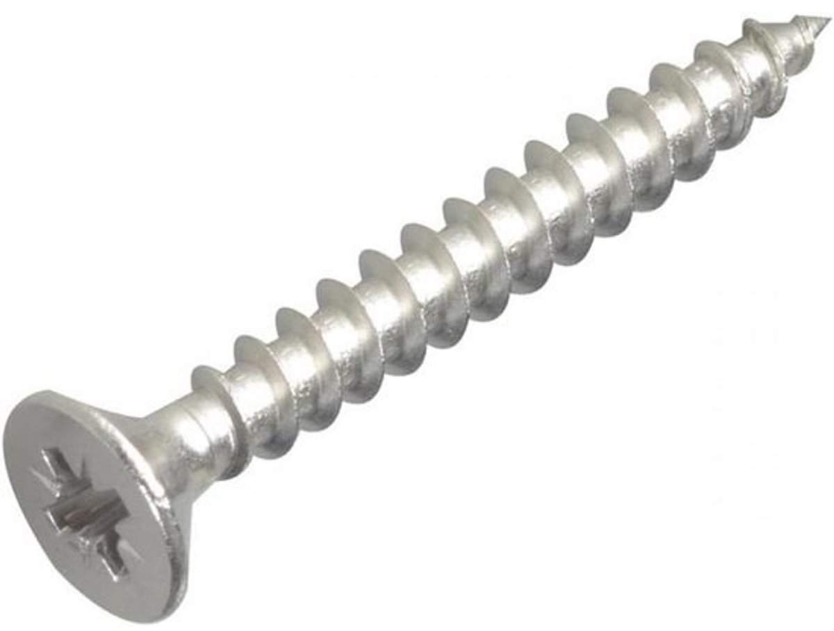 Multifunctionele houtschroef enkele draad A2 roestvrij staal 5 x 40 mm