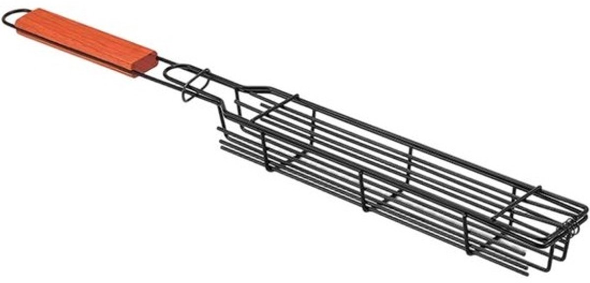 Hotdog Rooster - Worst Houder - Buiten Grillen - Gelijkmatige Verhitting - 51 cm - Zilver