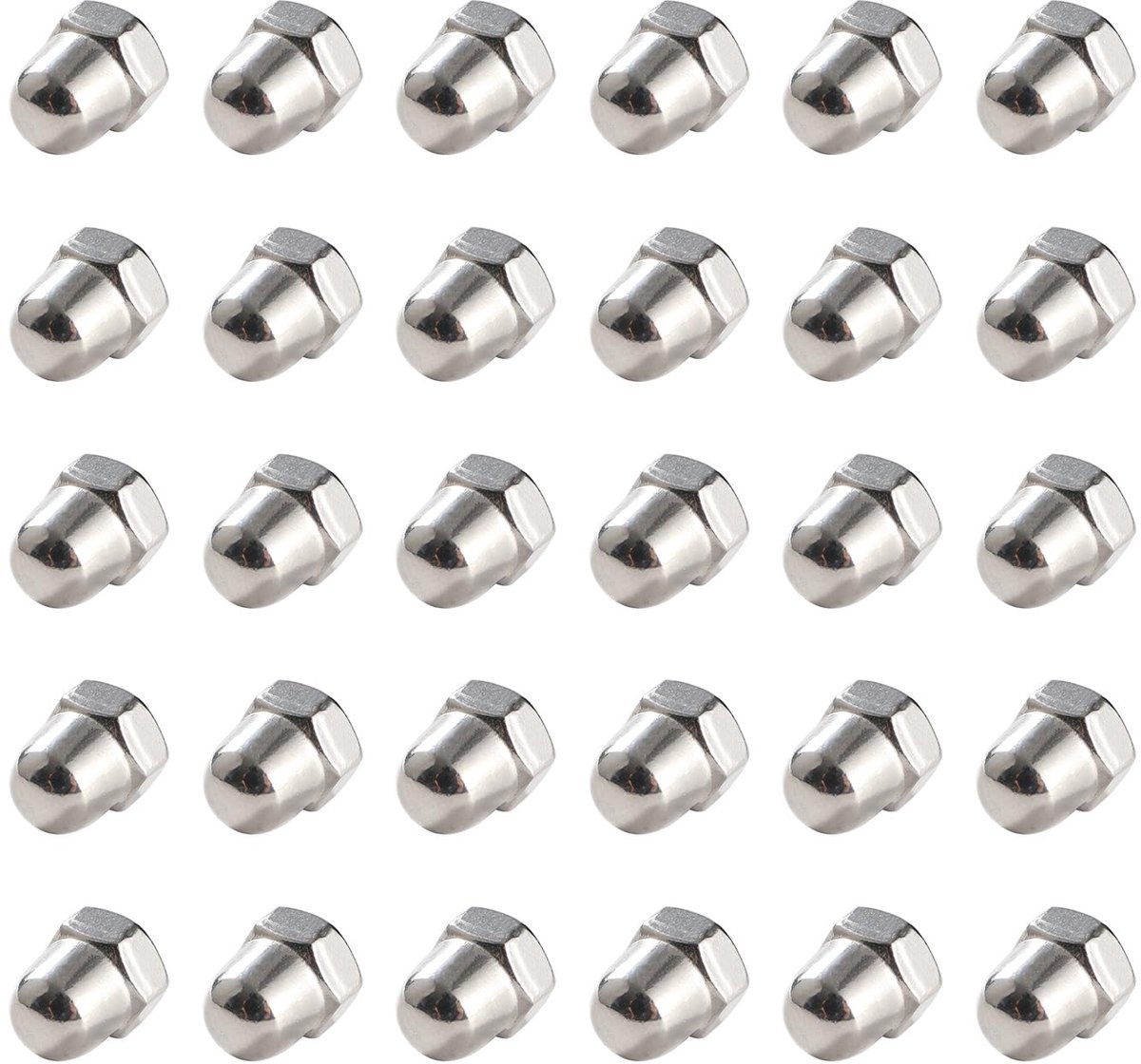 Dopmoeren, Hex Cap Noten Acorn Dome, Eikel Decoratieve Zeskantmoeren, voor Schroeven, Bouten