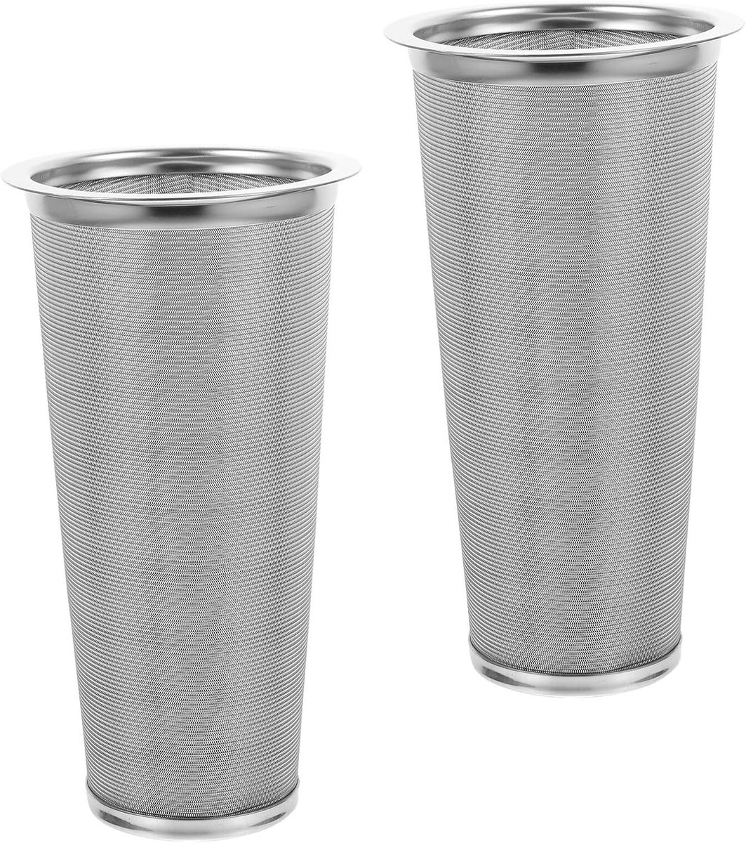 2 Stuks Rvs Brandstoffilter Kegelvormige Zeef Fijnmazig Mesh Filter voor Diesel Motoren Maritiem Industrie Bouwmachines