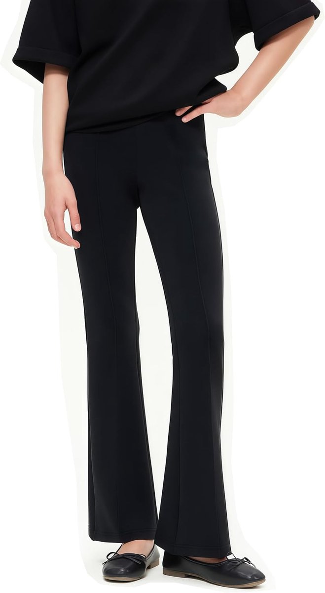 Leggings, uitlopende yogabroek, bootcut-broek met middelhoge tailleband voor sport en dansen