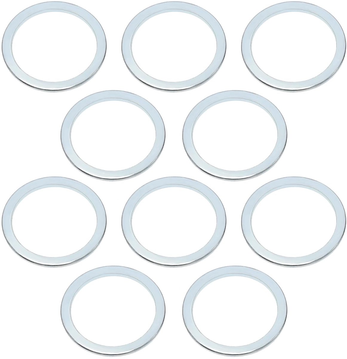 Dailygoods - Zaagblad Reducering Ring - 10 Stuks - Staal - 20x16mm - Adapter voor Cirkelzaagbladen - Houtbewerking - Geschikt voor Haakse Slijpers