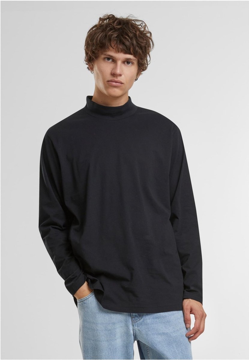 Urban Classics Mock Neck Longsleeve shirt XXL Zwart