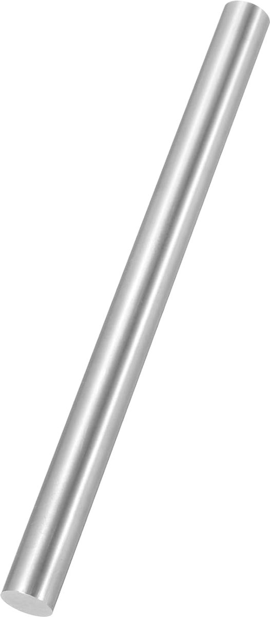 200 mm lang rondstaal 15 mm diameter HSS stalen staaf zilver