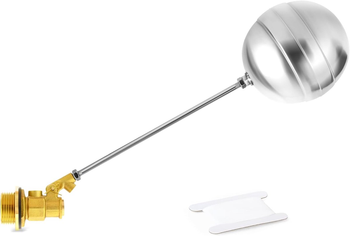 Dailygoods - RVS 304 Vlotterkogelklep met Adapter voor Automatische Waterregeling
