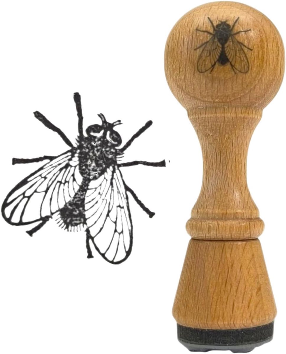 Vlinderdas houten stempel