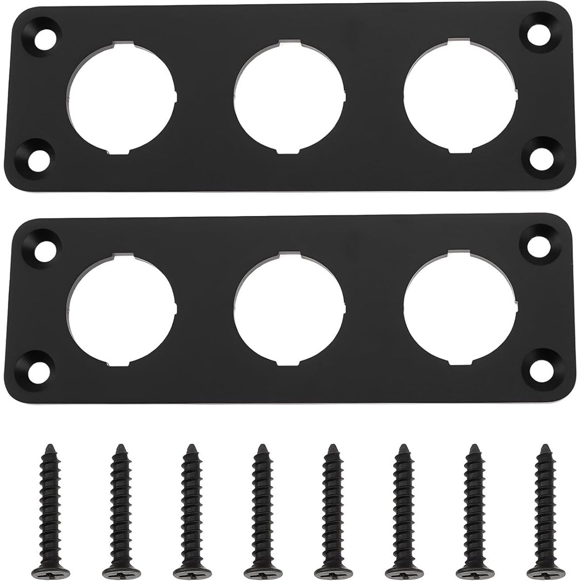 Dailygoods - Drie-Gat Ronde Schakelaar Panel Aluminiumlegering voor Auto en Boot