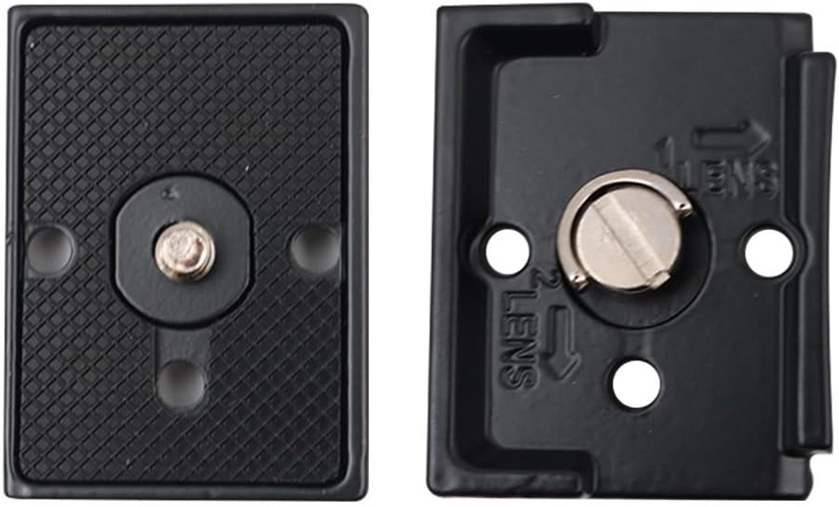 2 stks Quick Release Platen Statief Quick Release Plaat met 1/4 Inch Schroef Compatibel met Manfro 200PL-14