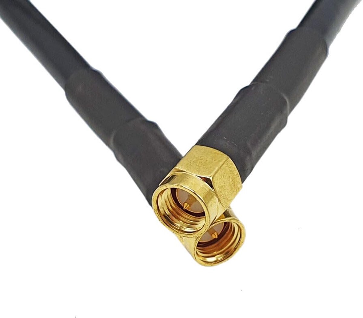 HCC4 - LMR 240 Helium Hotspot Antennekabel - Rp Sma (Mannelijk) to Rp Sma (Mannelijk) – 0.5 Meter – Zwart