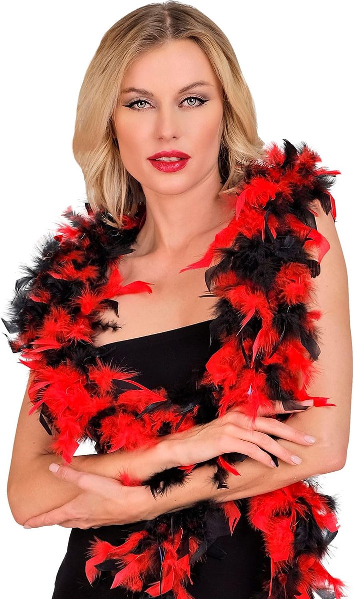 Verenboa, lengte ca. 180 cm, veersjaal, accessoire, themafeest