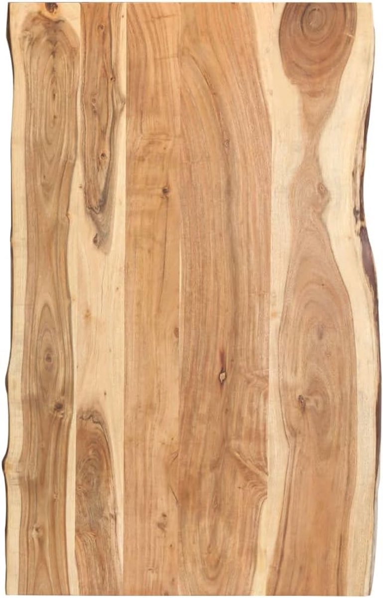 Vervangend tafelblad, eettafelblad, vervangingsplaat voor tafel, houten tafelblad, eettafel, geschikt voor restaurant, café, hotel, eetkamer, massief hout, acacia, 100 x (50-60) x