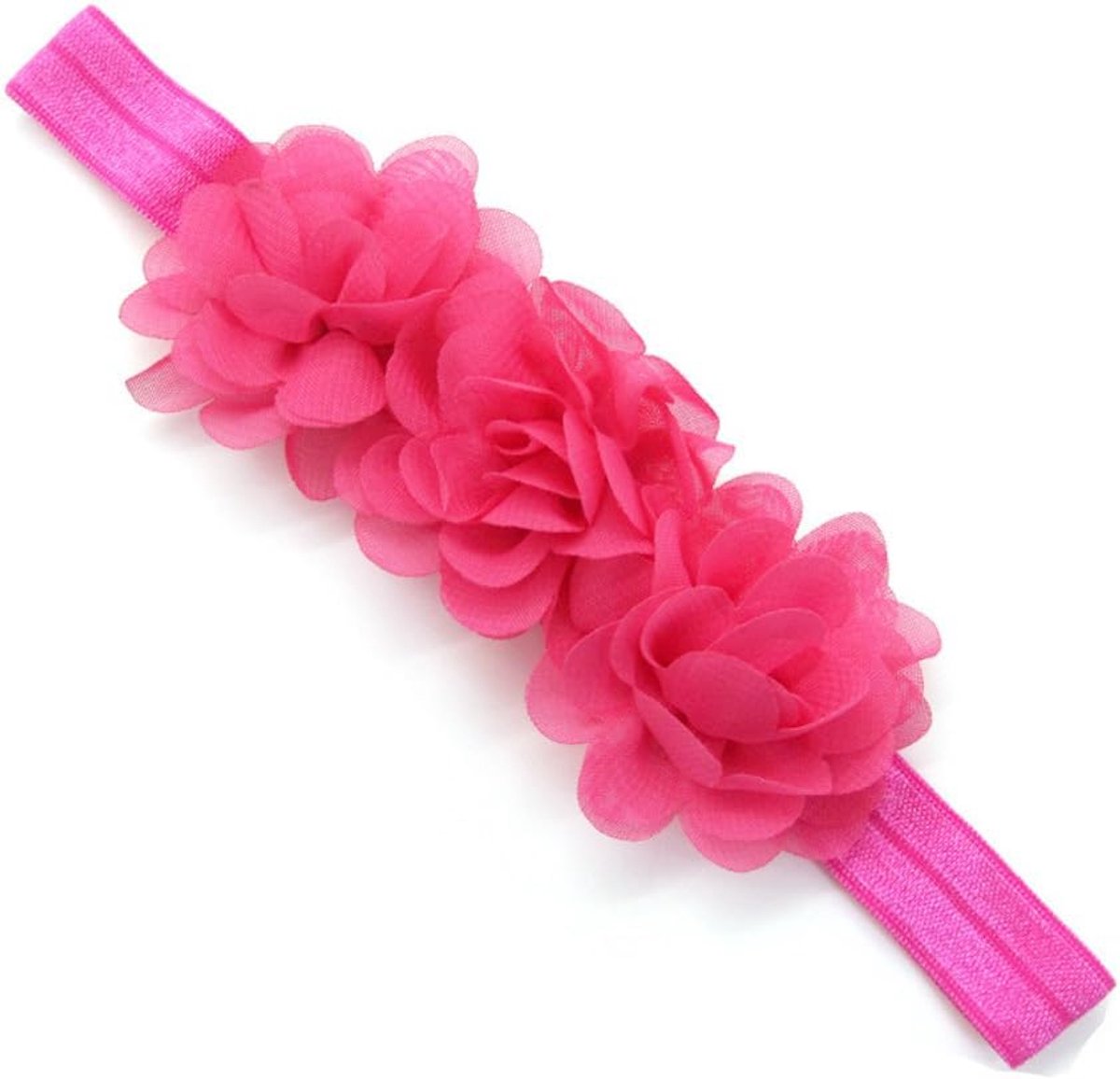 2 stuks babyhaarband, chiffon, bloemenhoofdband, babymeisjes, hoofdbanden, elastische tulband, haaraccessoires voor zuigelingen, peuters, pasgeborenen, babyaccessoires, haarsieraad, rozerood