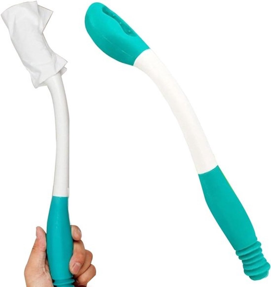 Wisser Toilet Hulpmiddel - Veeghulp Senioren - Persoonlijke Hygiëne - Lang Bereik Ontwerp - 15 inch - Wit
