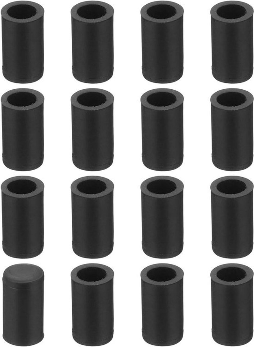 Afdekkappen Stoelpoten - Beschermdoppen Meubels - Vloeren Beschermen - Antislip PVC Materiaal - 58 stuks - Zwart