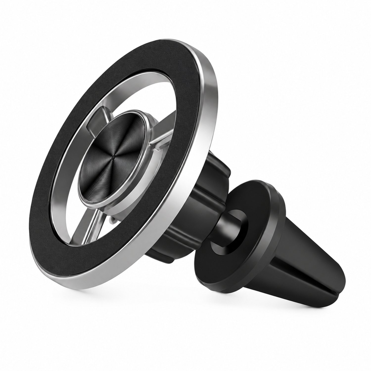 telefoonhouders auto - magnetische autohouder voor het ventilatierooster - met 2 ringen voor magnetische bevestiging