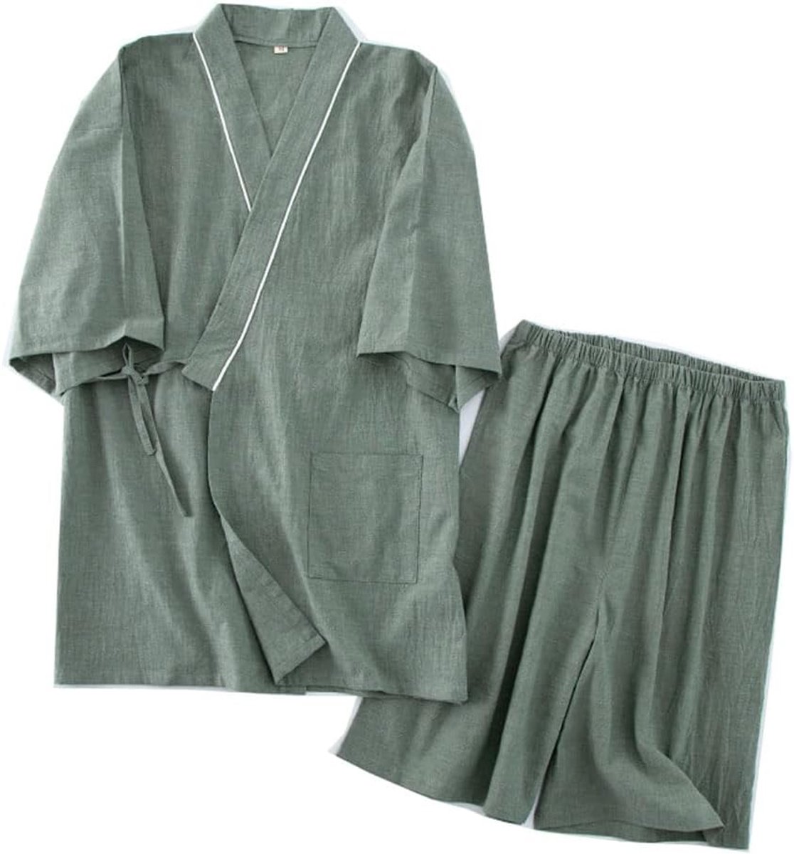 Kimono heren plus size pyjama korte mouwen top en broek nachtkleding pyjama set