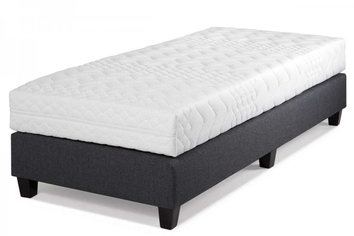Hotelbed Cambridge 90 x 200, meubelstof antraciet