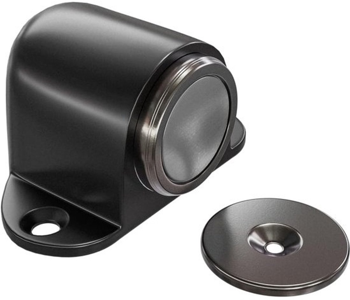 Magnetische Deurstopper - Deurhouder Magneet - Deuren Open Houden - Krachtige Magneet - 44 x 40 mm - Zwart