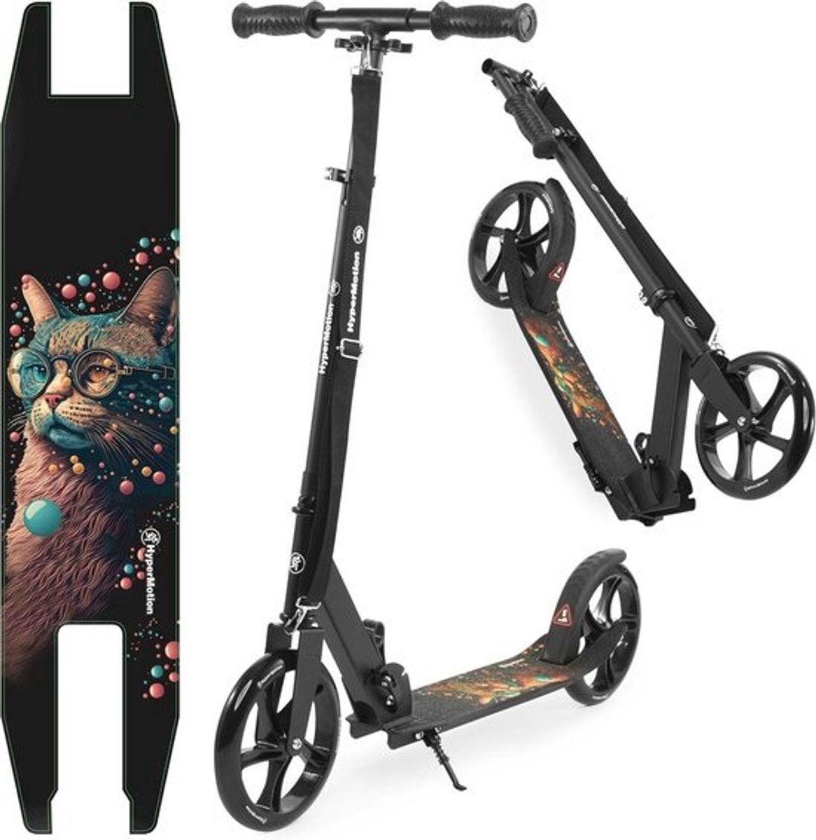 Vouwbare Tweewielige Scooter voor Kinderen en Tieners 7+ tot 100 kg, Hoogte Verstelbaar, Aluminium met 200 mm Wielen