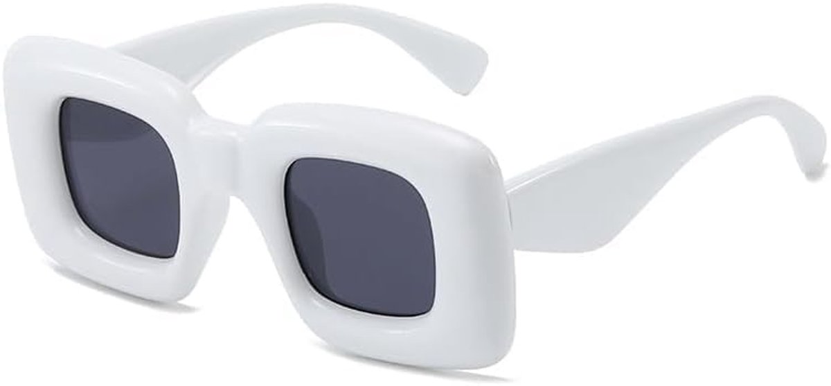 Zonnebril Vrouwen Leuke Vierkante Zonnebril Trendy Vierkante Zonnebril Mode Retro Y2k Bril Met Uv400 Bescherming