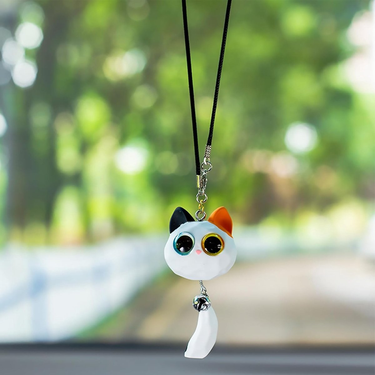 Swingende kitten auto hanger, schattige kitten auto achteruitkijkspiegel opknoping ornament auto interieur woondecoratie accessoires voor familie vrienden