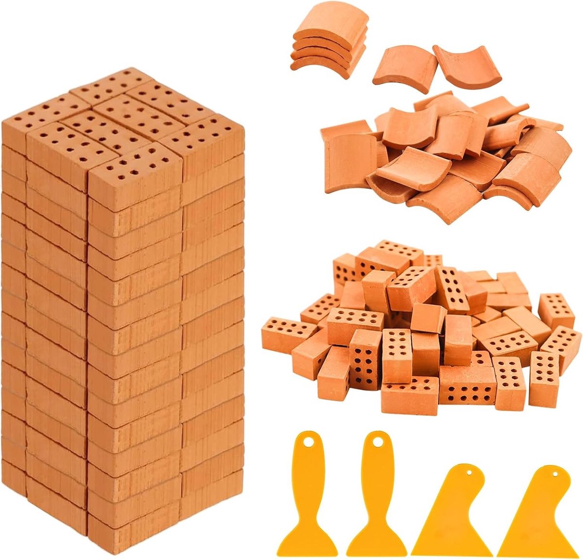 Mini Bouwstenen Set van 80 Stuks, Creatieve Speelgoed Blokken voor Kinderen en Educatieve Activiteiten
