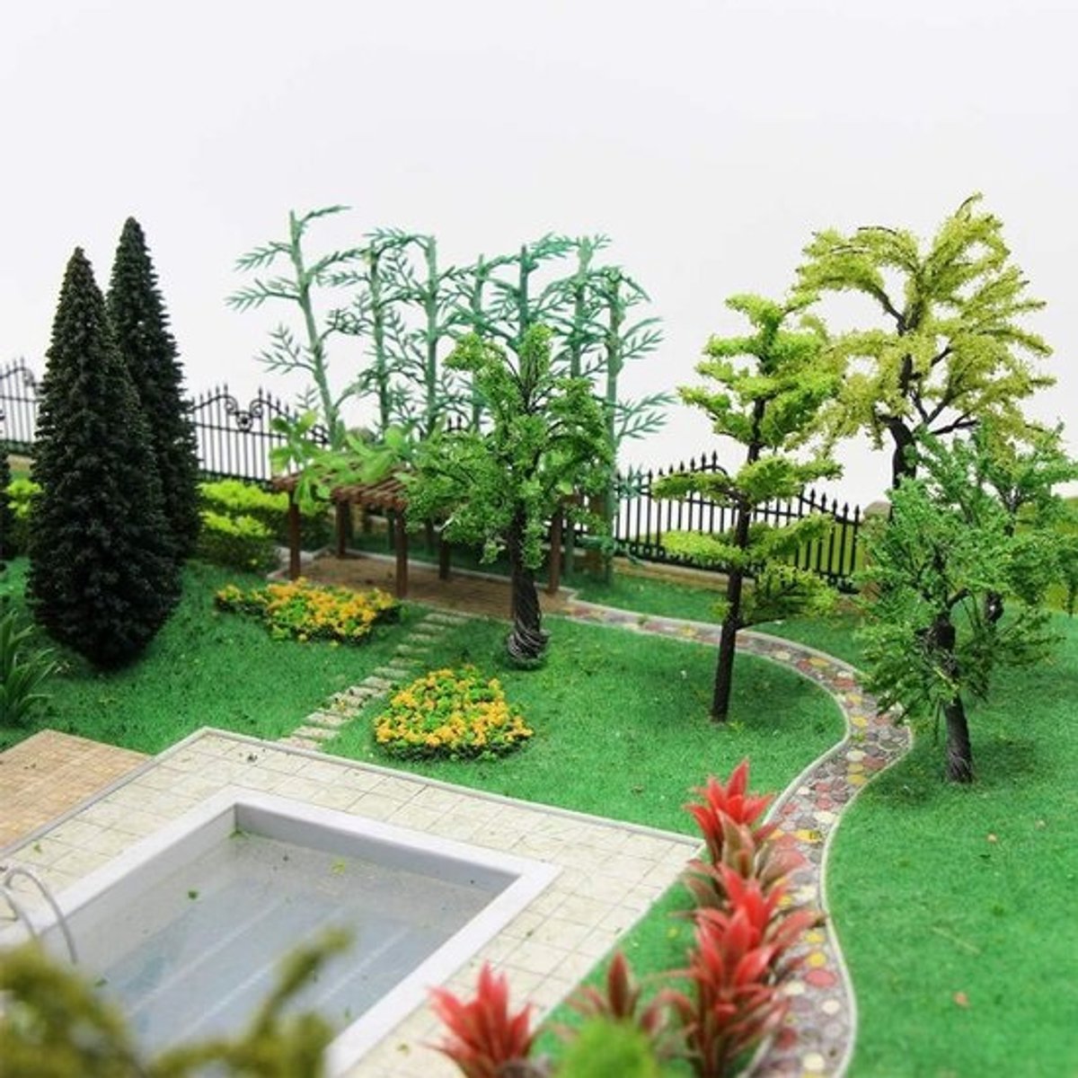 Kunstgras Mat 100x41 cm voor Modelbouw en Mini Tuin Decoratie