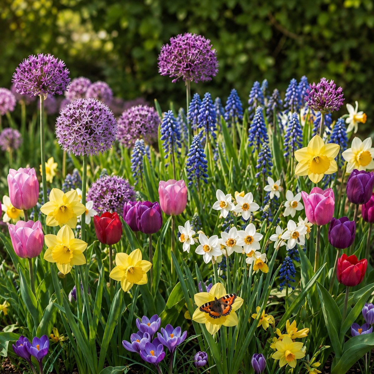 Bijen- en vlindermix XL Pack - Bloembollenpakket - Bijen-Vlinders - Geurend - Snijbloemen - Voorjaarsbollen - bloeit in Maart / April / Mei