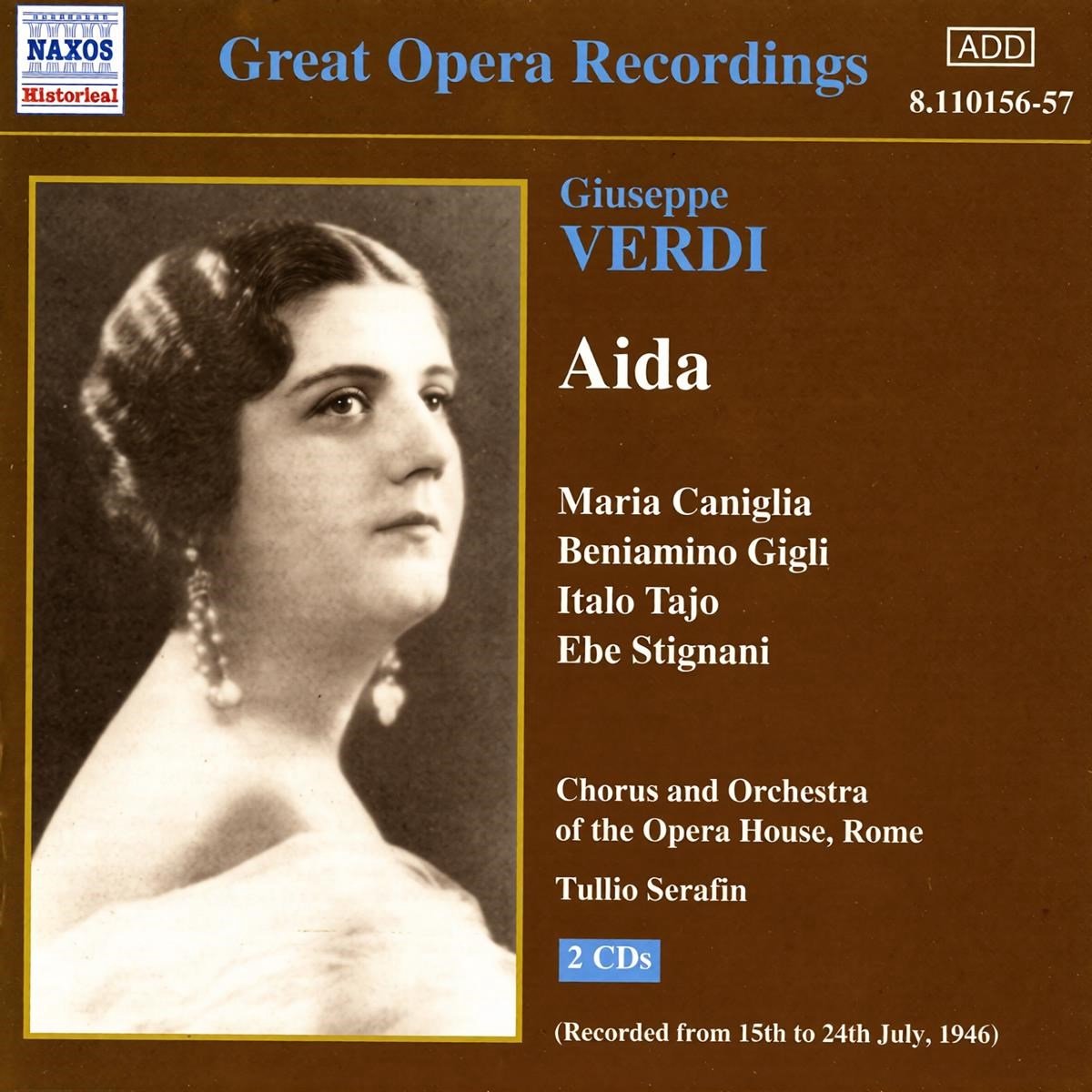 Maria Caniglia - Verdi: Aida (2 CD)