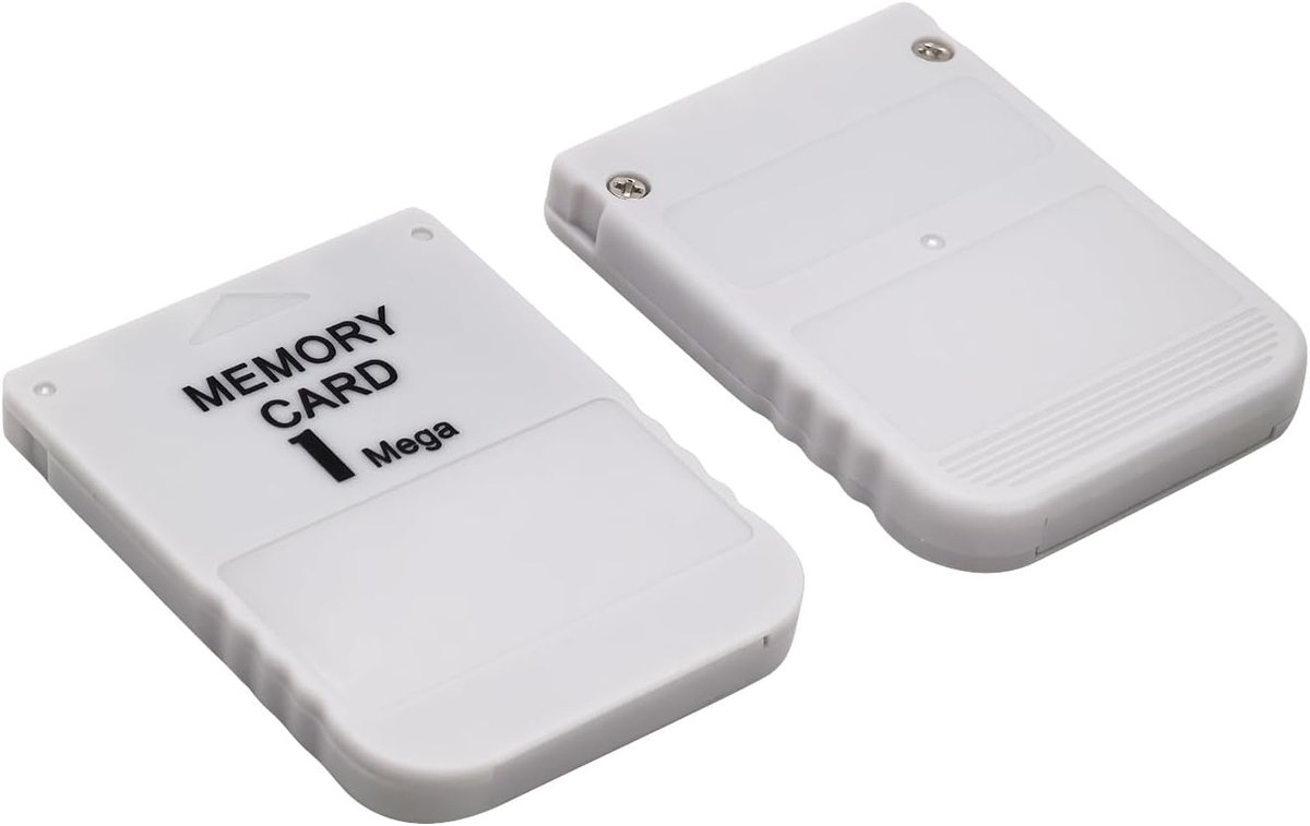 2 stuks PS1-geheugenkaart, 1 MB gaming-geheugenkaart voor PS1-console