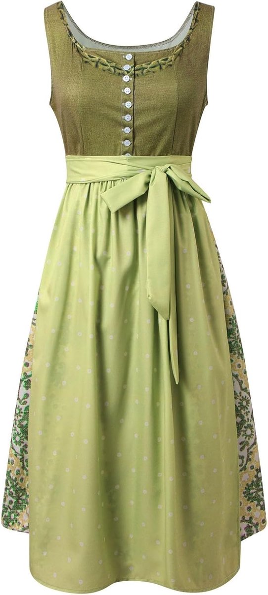 Elegante cosplay-jurk in Beierse stijl, voor dames, kanten vest, schort, outfit, perfect voor Oktoberfest-feesten, Halloween-festivals