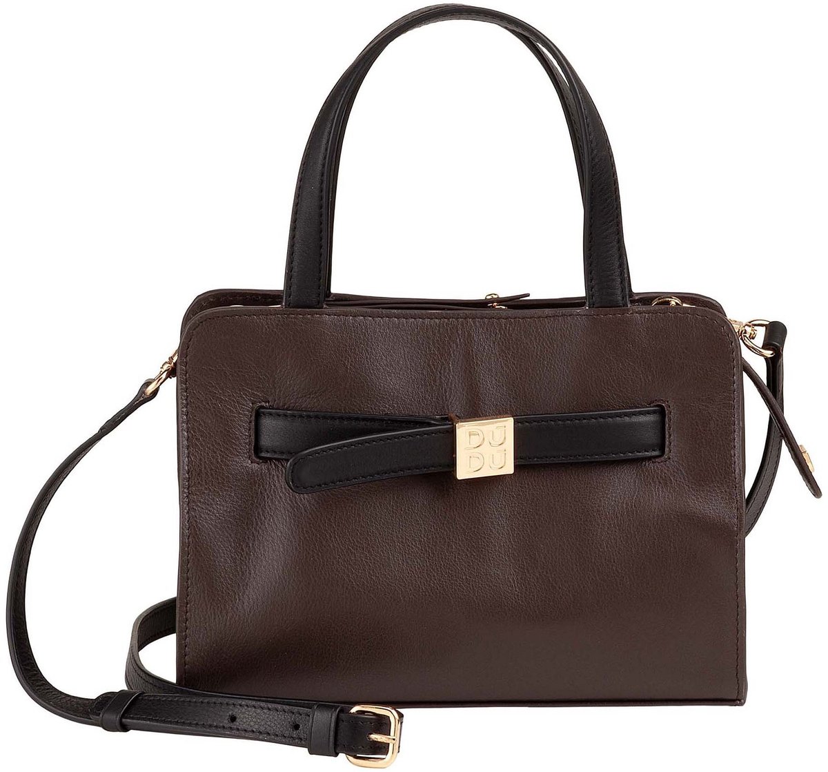 DuDu Schoudertas Leder 23 cm - Dames - brown