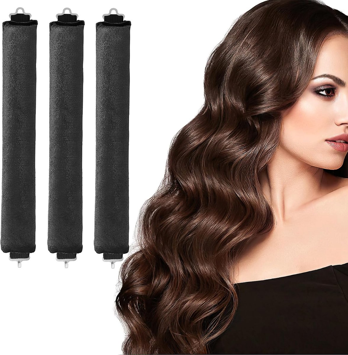 Krulspelden, krulspelden 's nachts met haken, hitteloze krulband, overnight blowout krullen zonder hitte voor alle haartypes