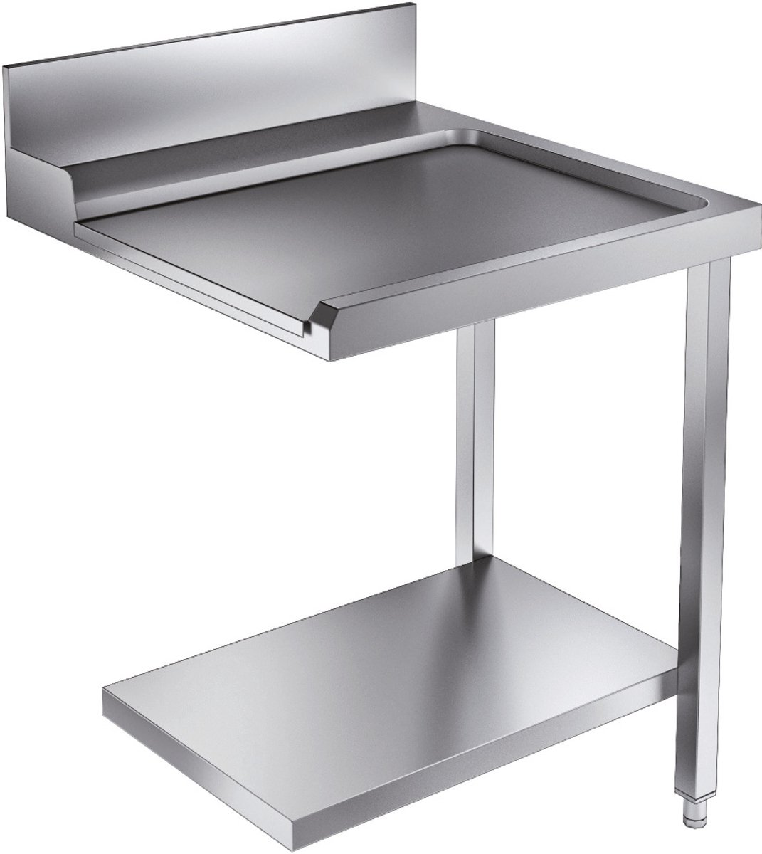 CombiSteel AFVOERTAFEL BODEM 700 RECHTS - 7106.1030 - Horeca & Professioneel