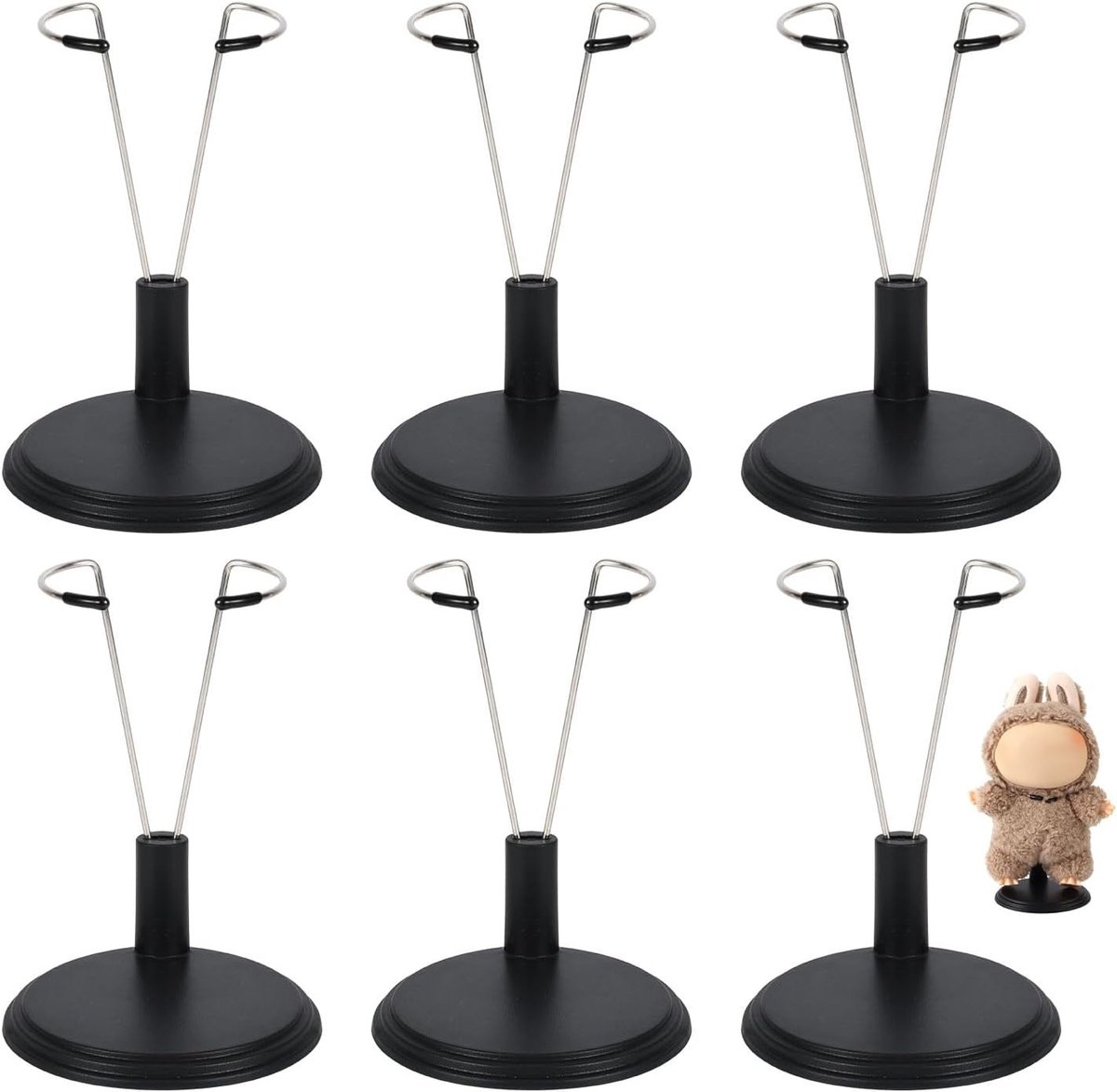 Verstelbare Popstandaard voor 4-8 Inch Figuren, 6 Stuks, Speelgoed Display en Decoratie Accessoires voor Thuis en Kantoor