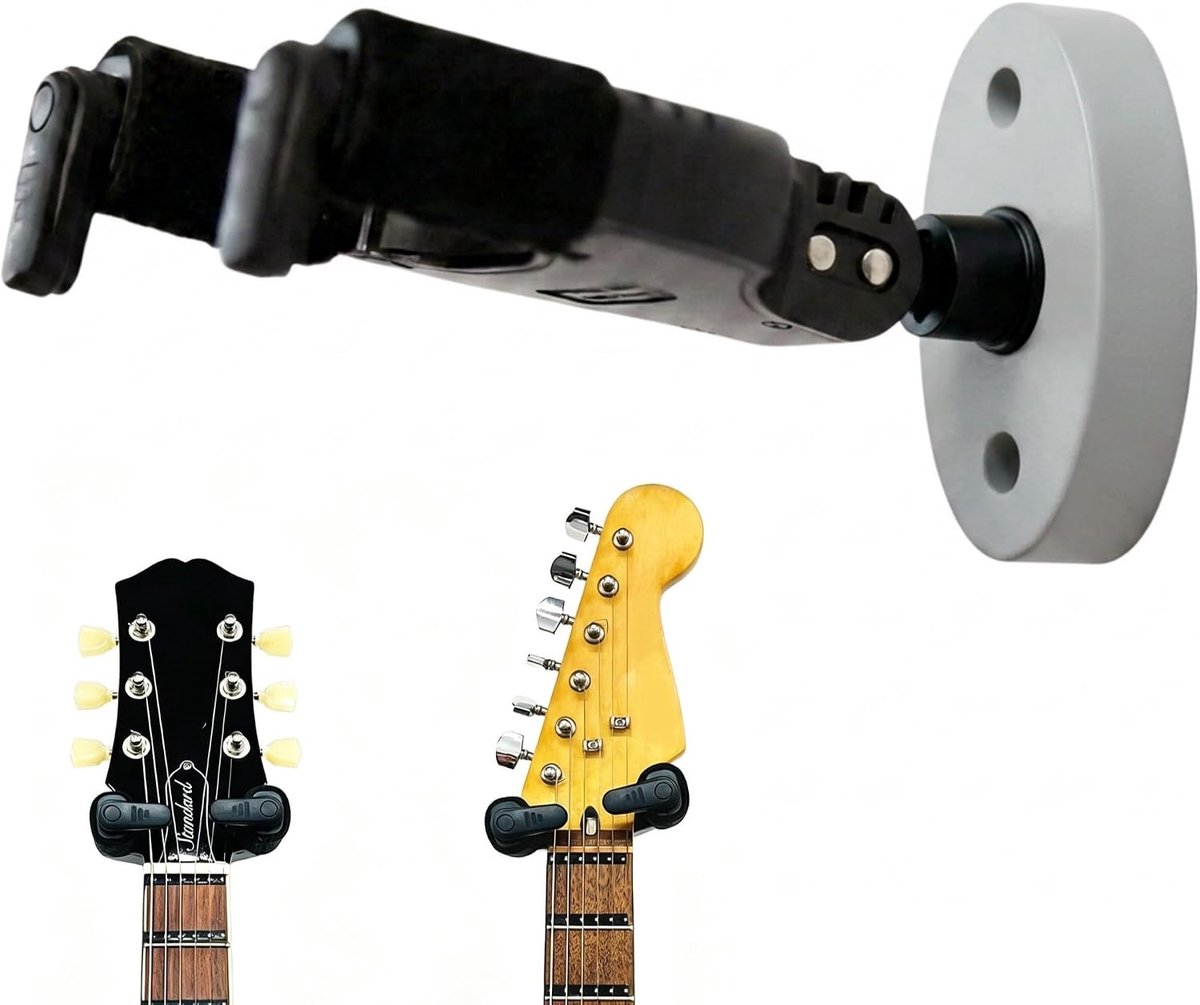 Wandhouder voor gitaar met automatische vergrendeling en draaibaar design voor klassieke, elektrische en akoestische gitaar en bas