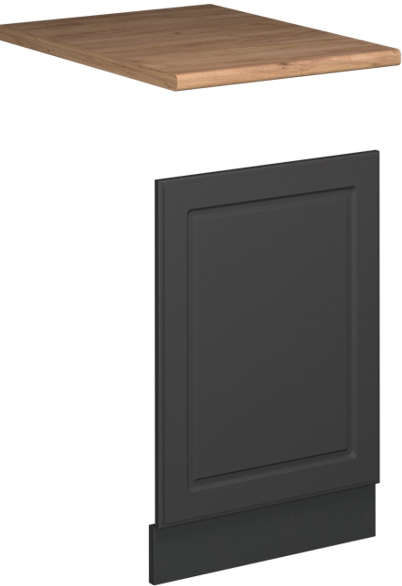 Vicco Frontpaneel Fame-Line, Anthrazit-Gold Landhaus/Antraciet, 45 cm, WB Eik