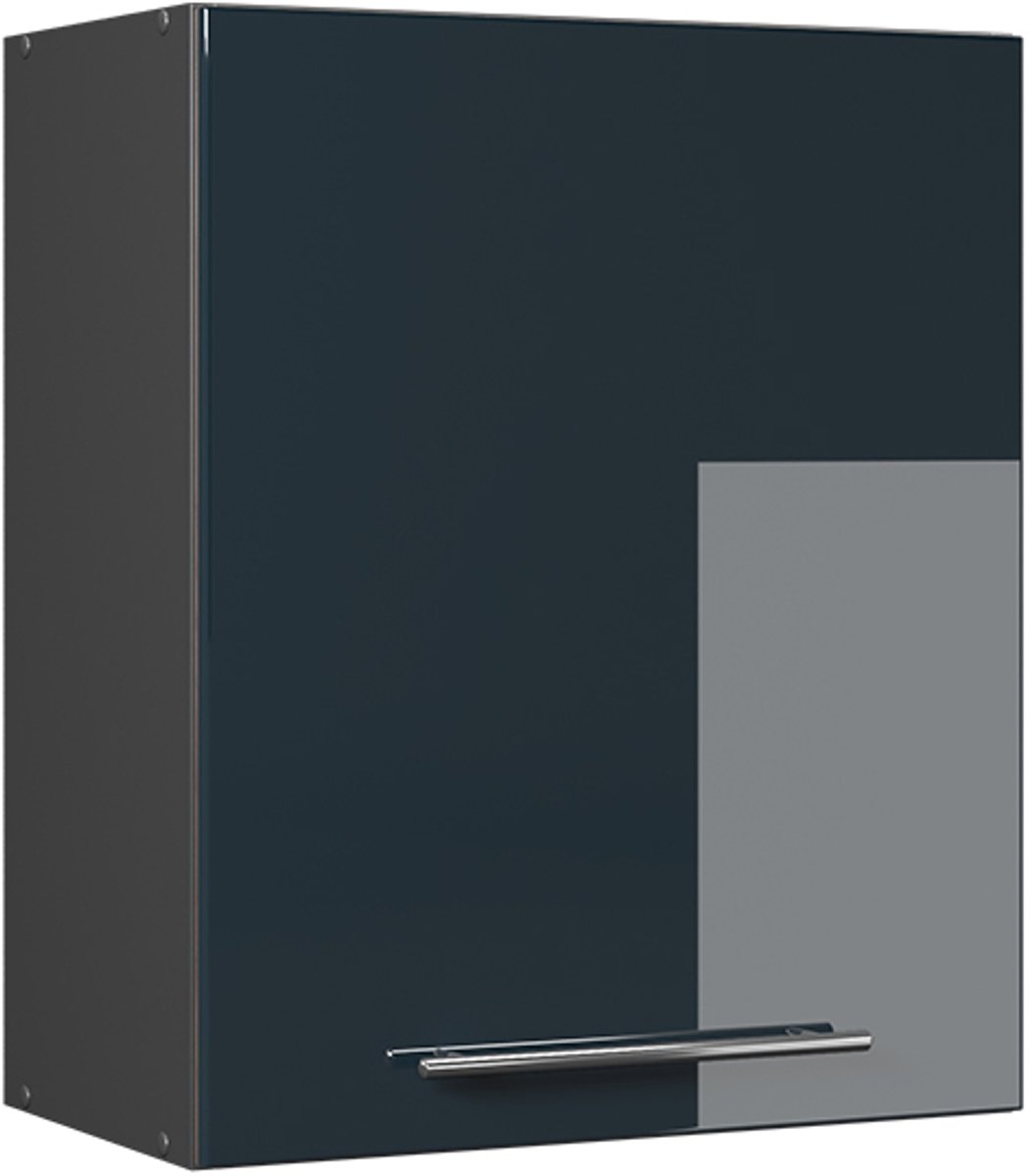 Vicco Hangkast Fame-Line, Donkerblauw hoogglans, 60 cm