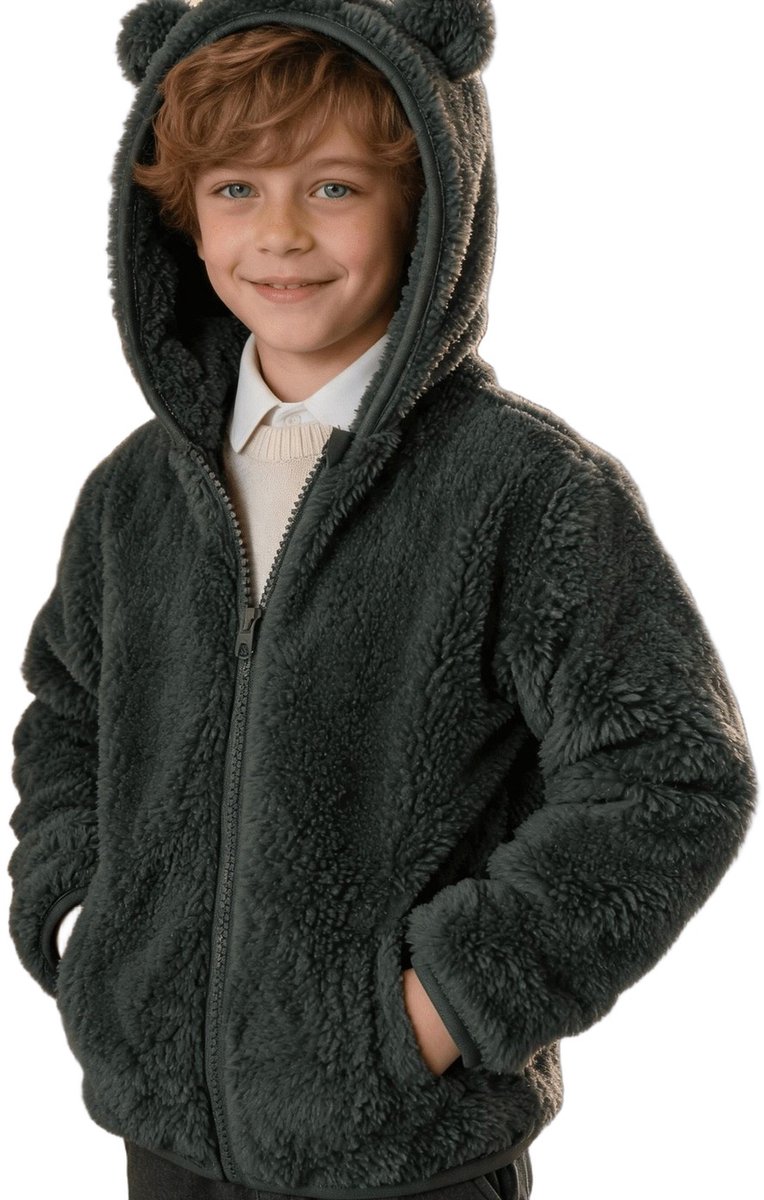 Currero Winterjas Parka Jongens Lange Jas Wintermantel Overjas Gewatteerd Waterdicht Winter Stijlvol Mantel Kinderen 9-12 Maanden Donkergroen