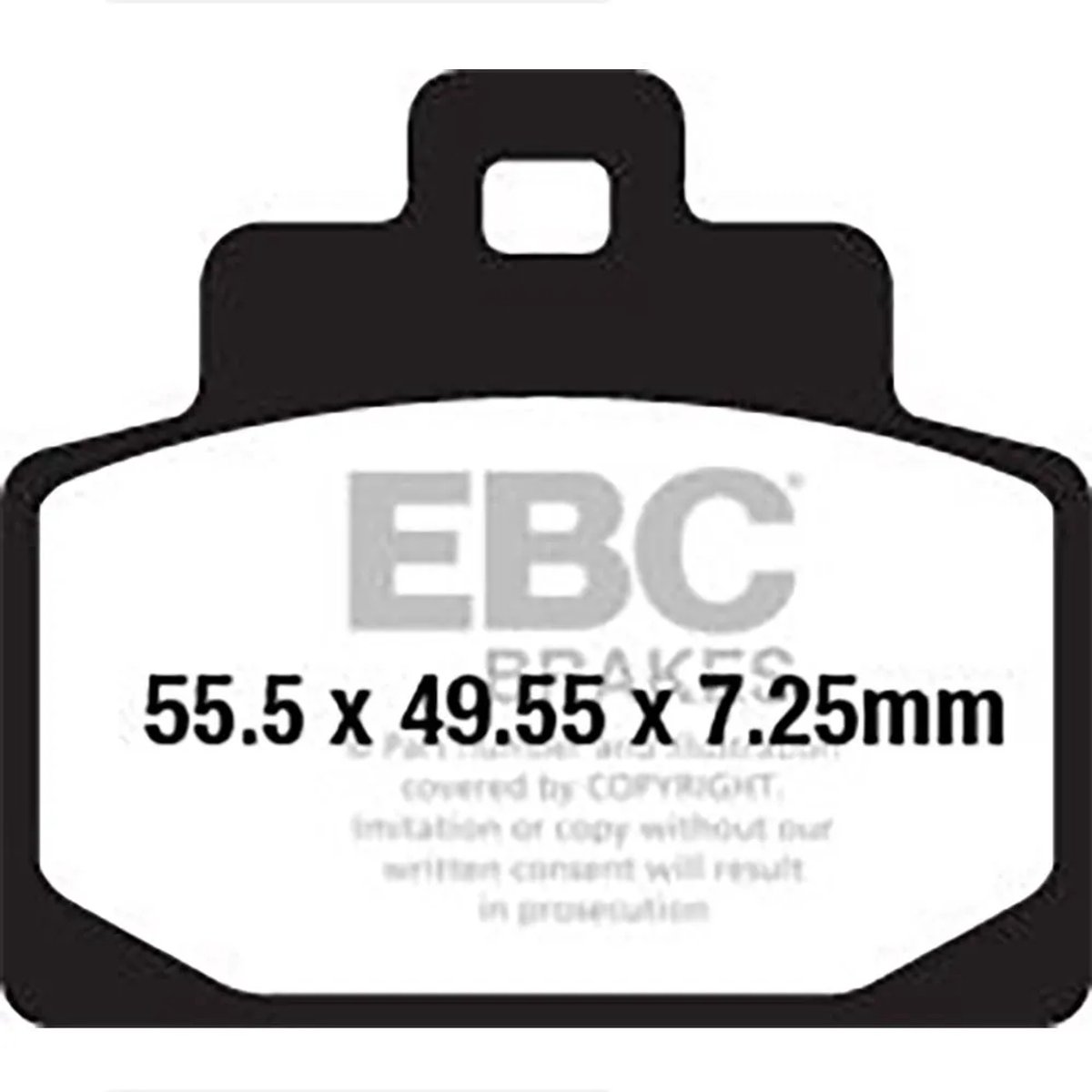 Ebc Sfa-series Organic Scooter Sfa681 Remblokken Zwart
