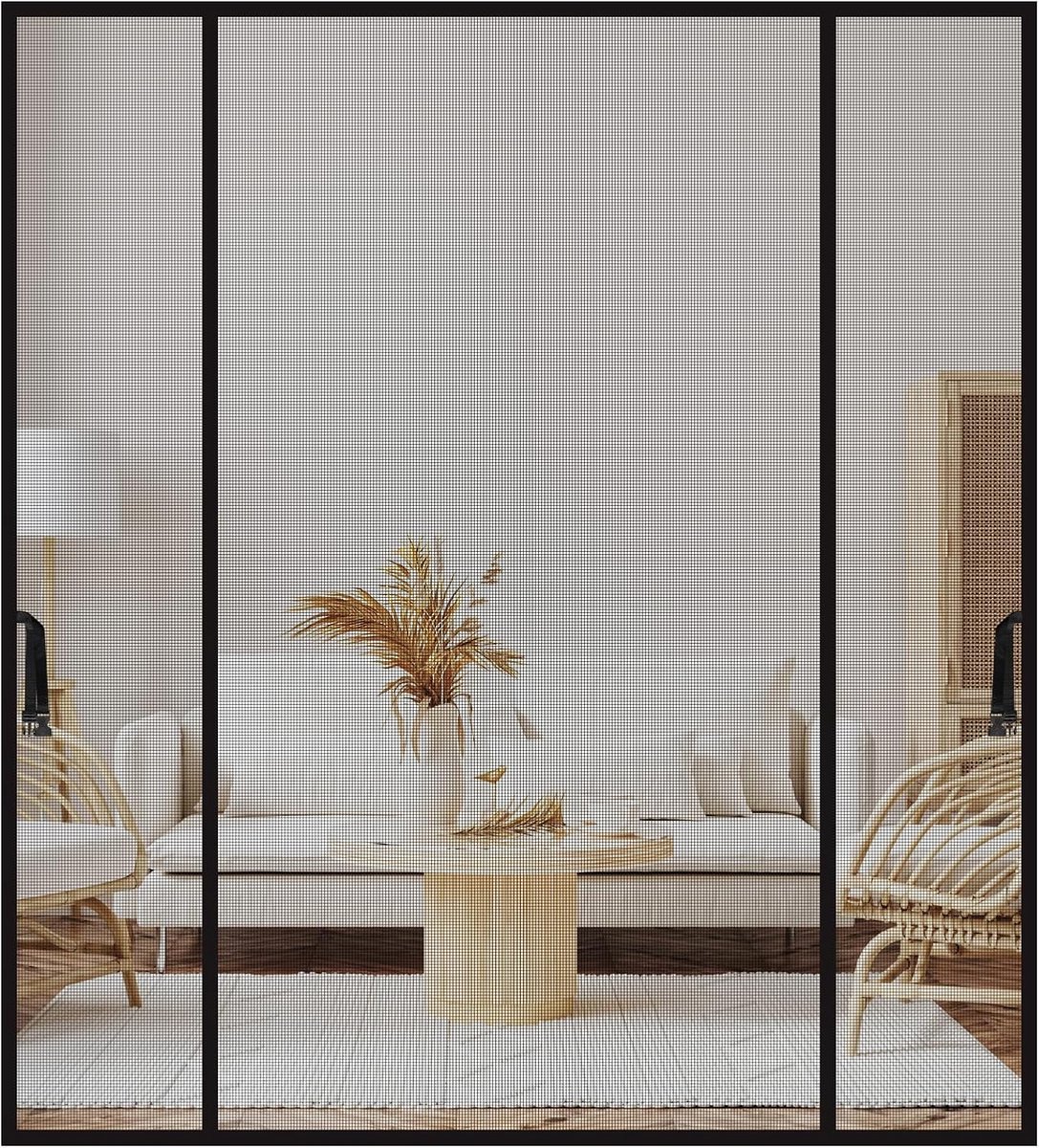 Automatische Vliegenschermdeur 200 x 240 cm met Magnetische Sluiting voor Deuren en Balkons - Ideaal tegen Muggen en Insecten