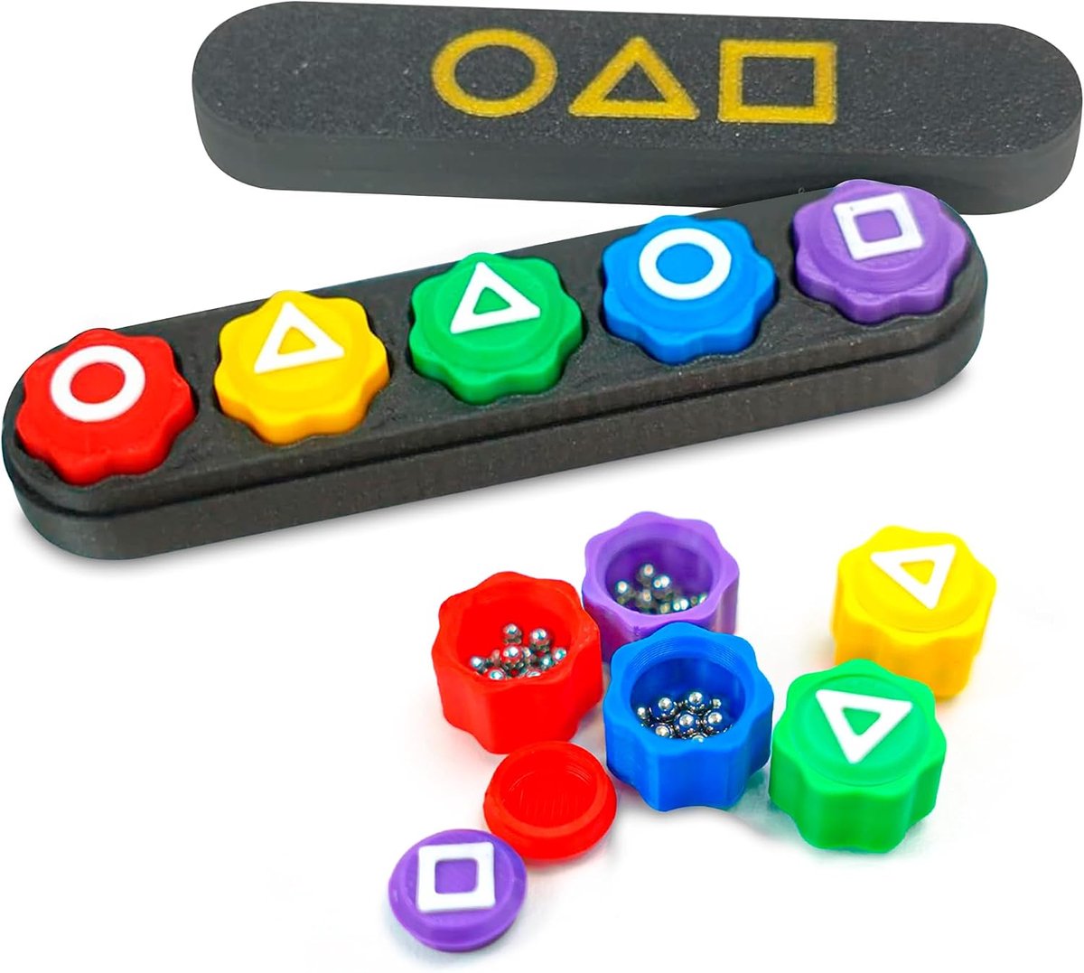 Gonggi Spel met 5 Verzwaarde Stenen en Opbergdoos voor Jong en Oud