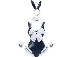 Bunny-kostuum voor dames, Sakurajima Mai, cosplay-kostuum, Anime Senpai Bunny-pak met oren